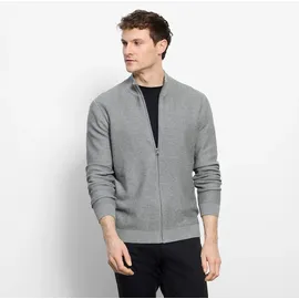 Olymp Strickjacke OLYMP "OLYMP Strick Casual", Herren, Gr. 4XL, grau, Obermaterial: 100% Baumwolle, Strickjacken Strickjacke