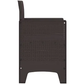 vidaXL Gartenstuhl 53 x 49 x 85 cm braun 2 St.