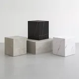 [en.casa] Ellelu Weiß MDF 45 x 40 x 40 cm