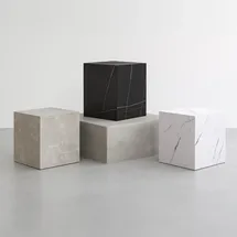 [en.casa] Ellelu Weiß MDF 45 x 40 x 40 cm