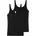 Trägertops 2er-Pack Unterwäsche Schwarz_162896 38
