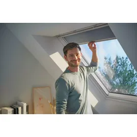 VELUX Verdunkelungsrollo DKL P06 4581S Blaugrau, 4581, Aluminiumschiene,GGU,Manuell,VELUX