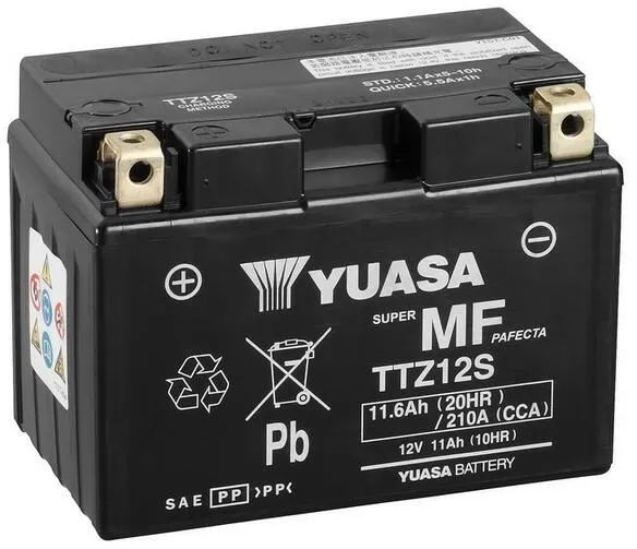 YUASA YUASA onderhoudsvrije YUASA batterij met acid pack - TTZ12S Onderhoudsvrije accu