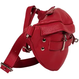 Samantha look Gürteltasche echt Leder, Made in Italy, rot