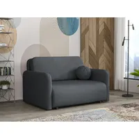 Mirjan24 Schlafsofa Viva Sun II, mit Schlaffunktion und Bettkasten, zwei Sitzer, 130x103x85 cm grau