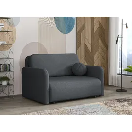 Mirjan24 Schlafsofa Viva Sun II, mit Schlaffunktion und Bettkasten, zwei Sitzer, 130x103x85 cm grau