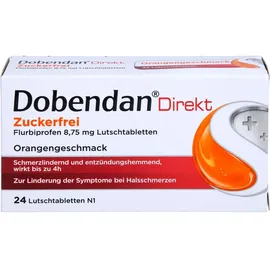Reckitt Benckiser Deutschland GmbH DOBENDAN Direkt Flurbiprofen 8,75mg Lutschtabletten 24 St zuckerfrei
