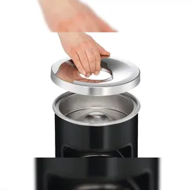 Durable Papierkorb Safe mit Ascher rund, anthrazit