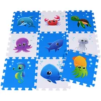 Knorrtoys 21024 - Puzzlematte Meereswelt, 9 Matten á 30cm,