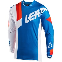 Leatt Gpx 5.5 Ultraweld Langarm-t-shirt - Blue / White