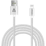 Alkaya USB-A auf Lightning 1 m Weiß
