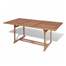 vidaXL Teak Gartentish 180 x 90 x 75 cm natur