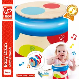 HaPe Kindertrommel Baby-Trommel Mehrfarbig E0333