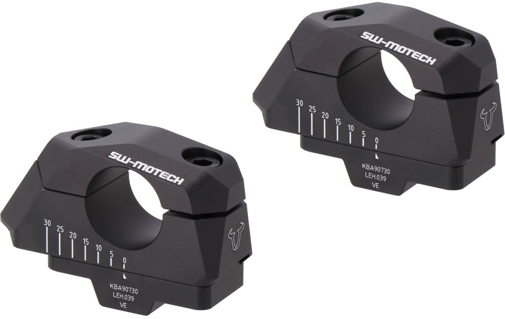 SW-Motech Variabel stuur Ø 28 mm stuur met offset - Zwart. BMW F 850 GS/Adv (17-), F 900 GS (23-).