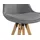Actona 2er Set Actona Barhocker Dima Stoff Grau Hellgrau
