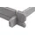 Weka Gartenhaus 209 2,5 x 2,5 m hellgrau