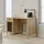 Forte Schreibtisch "Jytana", mauvella eiche, mauvella eiche, mauvella eiche, B:125cm H:72,3cm T:56,5cm, Tische, Schreibtisch, B/H/T 125/72,3/56,5 cm, Lamellenfront