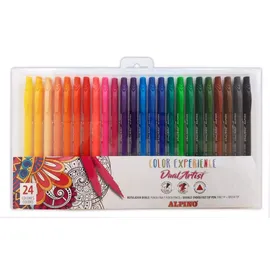 ALPiNO Color Experience Filzstifte 24 St. blau/braun/gelb/grün/lila/orange/rosa/rot/schwarz/weiß