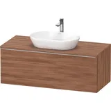 Duravit Waschtischunterschrank wandhängend „D-Neo“ 120 × 45,9 × 55 cm in Nussbaum Natur