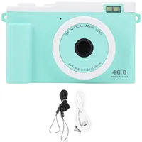 1080p 48MP HD Doppelkamera Tragbare Digitalkamera 15x Optisch Zoom LED -Flash -WiFi -Übertragung Kompakt Kleiner Kamerareisen (Green)