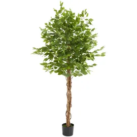 Tectake Künstlicher Ficusbaum Fida, realistische Textur - 180 cm,