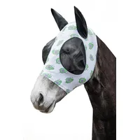 HKM Avocado Fliegenschutzmaske, Weiß/Lila, Warmblut