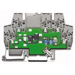 WAGO 792-802, Terminal, 24 V, 10 A, Grau, IP20, 38 g