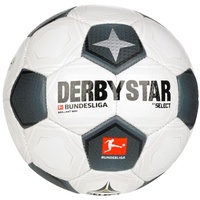 derbystar Bundesliga Brillant Mini Classic v23 Fußball, Weiss Schwarz Grau, Einheitsgröße