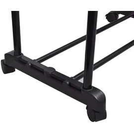 vidaXL Garderobenständer Verstellbar Schwarz