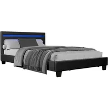 Juskys Verona inkl. Matratze 120 x 200 cm schwarz