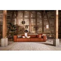 W.SCHILLIG 4-Sitzer around-the-block Mega Sofa, viel Platz, Breite 300cm, bequem, mit eleganter Biese, mit Federkern braun