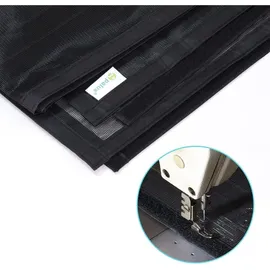 luxuskollektion Fliegengitter Tür Magnet Insektenschutz 85 x 200 cm Schwarz