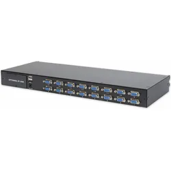Digitus KVM module 16-Port für modularisierte KVM-Konsole, KVM Switch, Schwarz