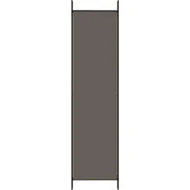vidaXL 4-tlg. Paravent Anthrazit 698x180 cm Stoff