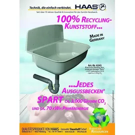 Otto Haas KG Greta Ausgussbecken 52,6 cm grau