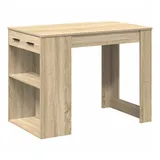 vidaXL Schreibtisch mit Schubladen Ablage Sonoma-Eiche 102x62x77,5 cm -