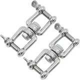 Drehbarer Ring-schäkel-aufhängungsverbinder – Backen Aus Edelstahl 304, Vollständig Drehbar Für Hängestühle, Schaukeln, Boxsäcke, Yoga-ausrüstung, Hängemöbel Und Mehr – 2 Stück