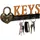 Relaxdays Schlüsselbrett, Keys Gold,Orange,Schwarz