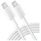 Anker 322 USB-C auf USB-C Kabel 60W 180cm geflochten weiß