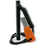 aZengear Feuerstahl, XXL Ferro Rod | Magnesium Feuerstein Outdoor für Funkenflug | Flint Steel Fire Starter | Feuerstarter Set + Paracord für Notfall, Camping, Bushcraft