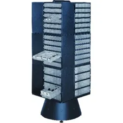 Drehständer leer 1600mm hoch blau - blau