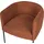 Beliani Sessel Malmos Stoff 72 x 71 x 70 cm Goldbraun mit Kissen