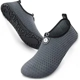 LuxusKollektion Tauchset Wasserschuhe Damen Herren Barfussschuhe Kreisförmig Grau 1 46 47 EU