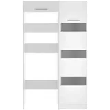 Respekta Clara Hauswirtschaftsraum-Set 200 x 117,4 x 67,6 cm Weiß Matt Holz, Kunststoff, Metall, Spanplatte