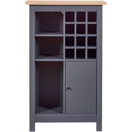 Interlink Weinschrank 76,8 x 33 x 124,4 cm Grau