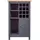 Interlink Weinschrank 76,8 x 33 x 124,4 cm Grau