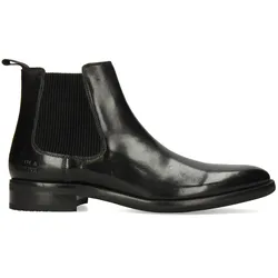 Chelseaboots »Clint 7 - vegetabil gegerbt«, Business Schuh, Anzugschuh, Stiefelette mit Blockabsatz, Gr. 46, schwarz, , 82465767-46