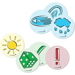 Legamaster Moderationskarte Emoticon 95mm Symbole sortiert 250St