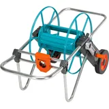 Gardena Metall Schlauchwagen 100: stabile, beschichtete Schlauchtrommel & 50m Comfort HighFLEX Schlauch 19mm (3/4 Zoll)