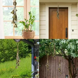 luxuskollektion Hexenglocken Windspiel Garten Metall Harmonischer Klang Hängende Deko